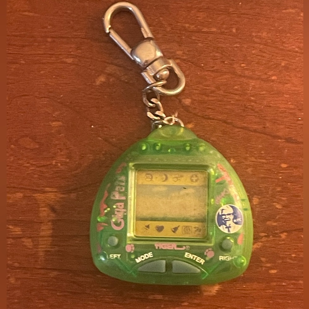 Green Giga Pets Digital Keychain